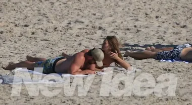 WORLD EXCLUSIVE: Liam Hemsworth kisses Gabriella
