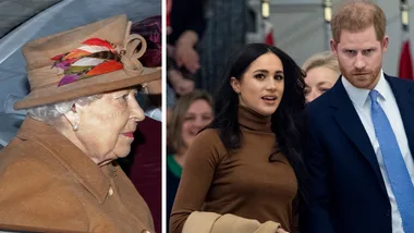 Queen arrives at church ahead of emergency meeting with Harry