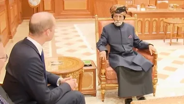 Prince William meets Sultan during 2019 tour of Oman