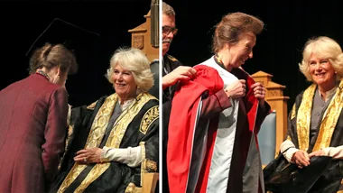 Camilla awards honorary degree to sister-in-law Princess Anne