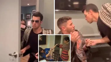 Jonas Brothers recreate ICONIC Kardashian fight scene