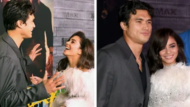 Vanessa Hudgens and Charles Melton at Bad Boys For Life premiere