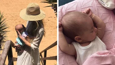 Jen Hawkins sweet snap of baby Frankie