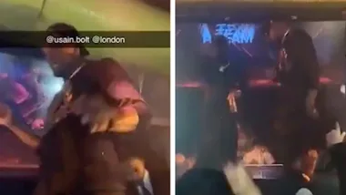 Usain Bolt seen dancing in London nightclub before huge brawl