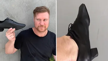 Dean Wells forced to wear heels for DWTS