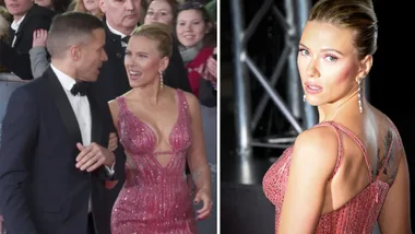 Scarlett Johansson attends the BAFTAs 2020