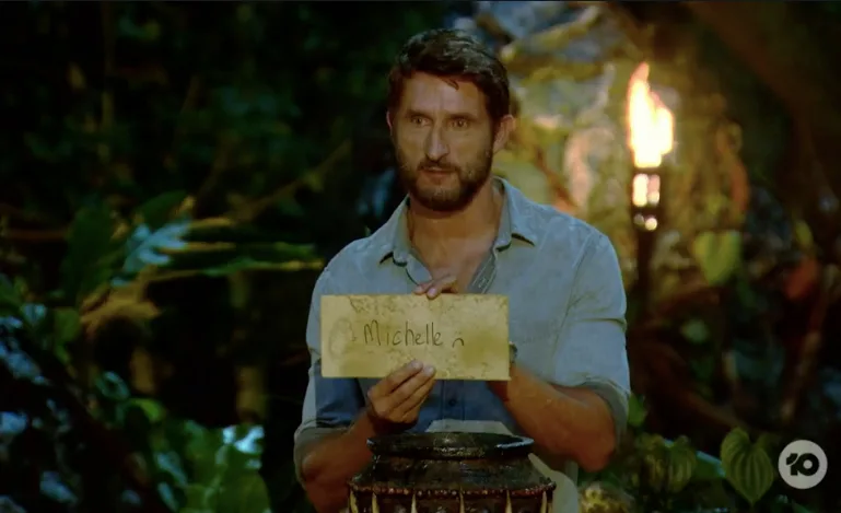 Michelle ended up on the wrong side of the votes with Nick, Harry, Abbey, Zach, Lee, and Lydia scribbling her name down on their parchment.
