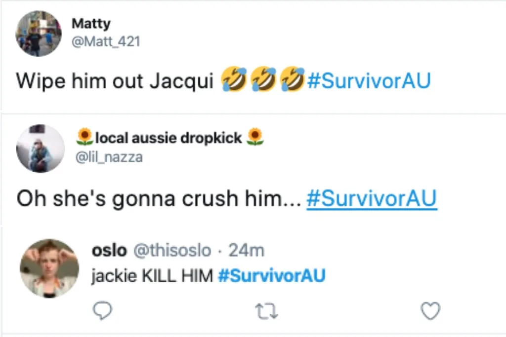 Many fans tweeted in support of Jacqui.