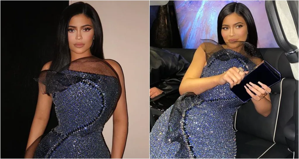 Kylie Jenner's wardrobe malfunction at Oscars party