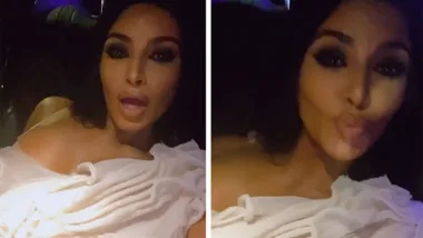 Kim Kardashian posts bizarre video following Oscars afterparty