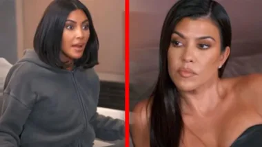 Kim and Kourtney get violent on KUWTK