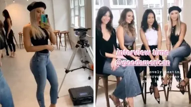 Tammy Hembrow shoots for Khloe Kardashian’s Good American label