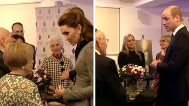 Duke and Duchess of Cambridge meet Holocaust survivors in London
