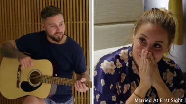 Josh seduces Cathy with an original song