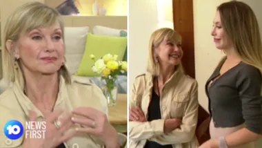 Olivia Newton-John in tears talking about Chloe Lattanzi’s rebirth
