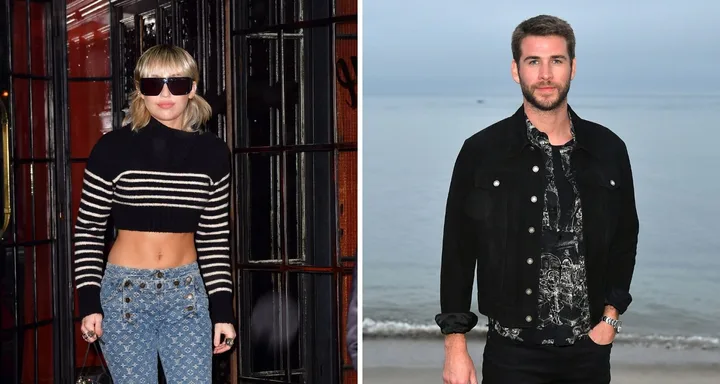 Two people in separate images: one in a striped sweater and jeans, the other in a patterned shirt by the ocean.