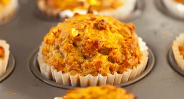 Smart snacking: carrot and blueberry muffins