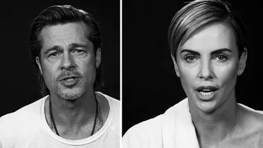 Brad Pitt joins Charlize Theron as he urges people to vote