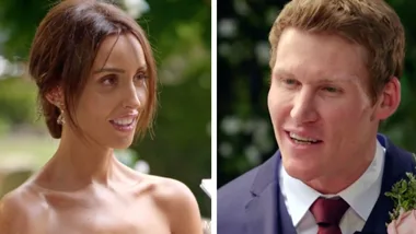 MAFS’ Sebastian in shock after seeing Lizzie as his bride