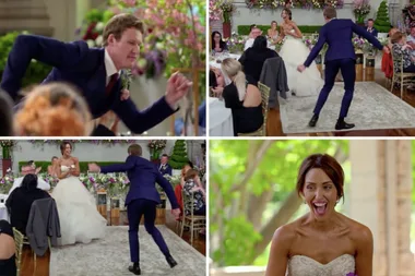 MAFS’ Sebastian busts out bizarre dance moves at wedding