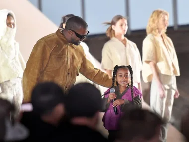 North West steals Kanye West’s Paris show by showing off rapping skills