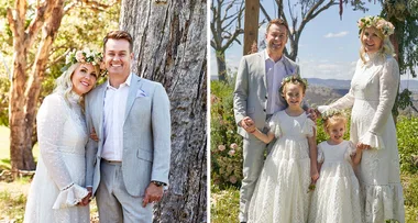 EXCLUSIVE: Grant and Chezzi Denyer renew their wedding vows in stunning ceremony