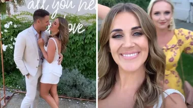 Georgia Love and fiancé Lee Elliott throw a lavish engagement