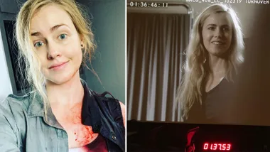 Amanda Schull shares behind the scenes video of her on set