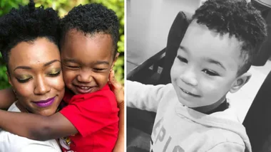 Sonequa Martin Son Kenric wishing everyone a happy Womens Day