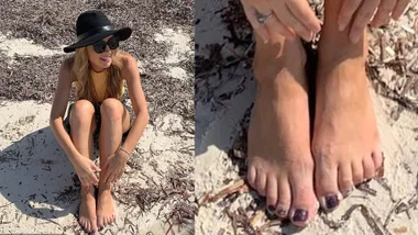 Fans horrified by Carrie Bickmore’s huge toes