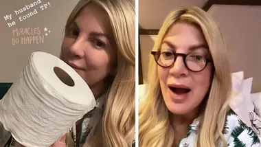 Tori Spelling runs out of toilet paper while in quarantine