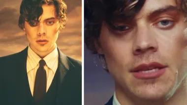 Harry Styles wears a full face of makeup for magazine cover