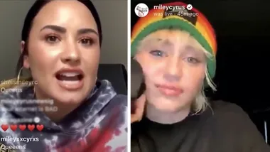Miley Cyrus & Demi Lovato open up about body shaming & anxiety