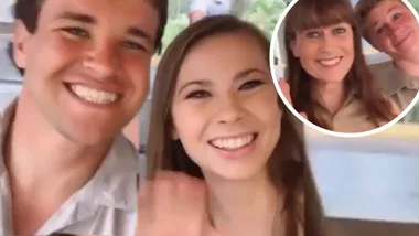 Bindi Irwin shares a video of Fiancé, Mum and brother at Australia Zoo