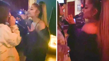 Ariana Grande spotted singing at a karaoke bar