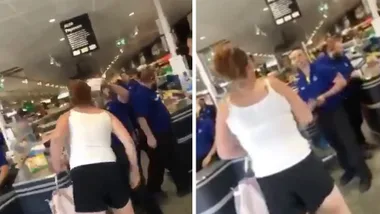 Aldi shopper purposefully coughs on a worker during argument