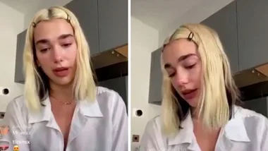 Dua Lipa breaks down in tears as she announces she’s releasing her album early