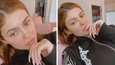 Kylie Jenner shows off new hair while bored in quarantine