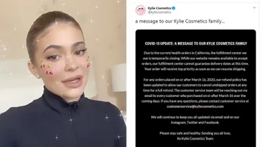 Kylie Cosmetics closes production amid coronavirus pandemic