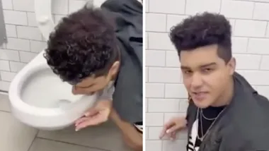 ‘Influencer’ in hospital with Convid-19 after filming himself licking a toilet seat