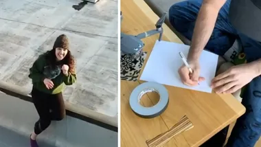 Man uses drone to get girls phone number while in quarantine