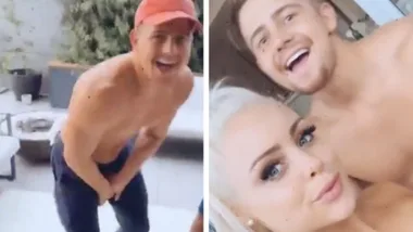 MAFS’ Mikey Pembroke cuddles up to GF Kelly Burke in isolation