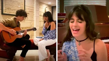 Shawn Mendes & Camila Cabello quarantine living room concert