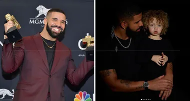Drake just shared the first ever pictures of toddler son Adonis on Instagram