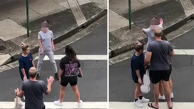 Disgusting moment women spits at two young women amid Corona Pandemic