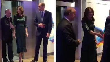 Kate Middleton stuns in green Vampires Wife dress at Dublin event