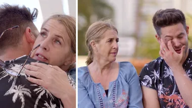 House Rules: Lenore comforts emotional Bradley as they redesign indoor pool