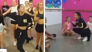 MAFS’ KC teaches kids dance in Australia-American accent