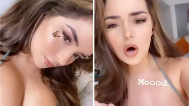 Demi Rose shows off incredible assets as she sings in bikini