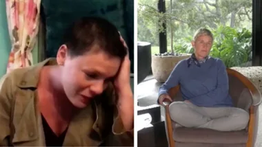 Pink tears up discussing her and son’s COVID-19 symptoms on Ellen